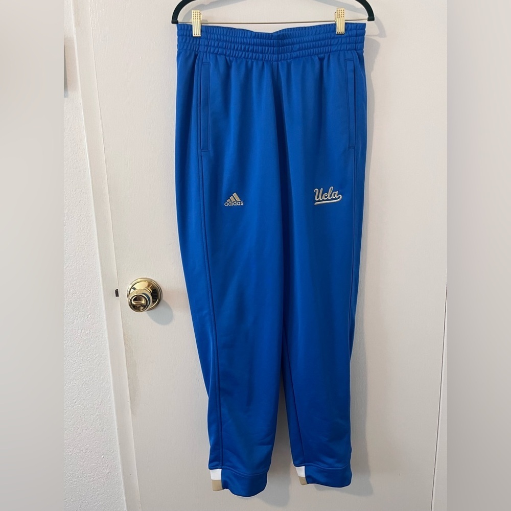 UCLA Bruins Adidas Climalite Sample Track Pants Sweatpants Warmup Blue Men Med